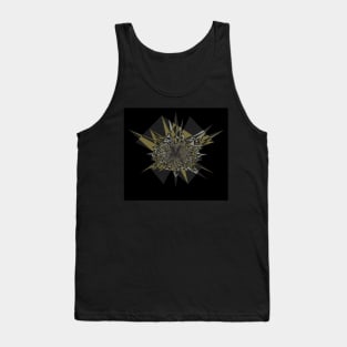 Abstract Glitch in Negative Space Tank Top